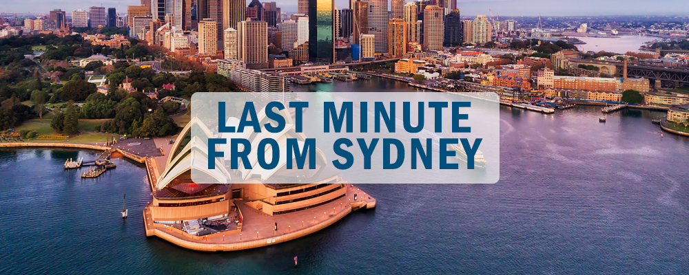 last minute tours from sydney