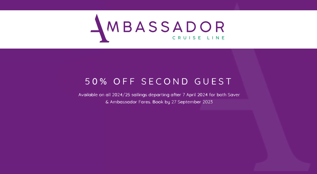 ambassador cruise promo code