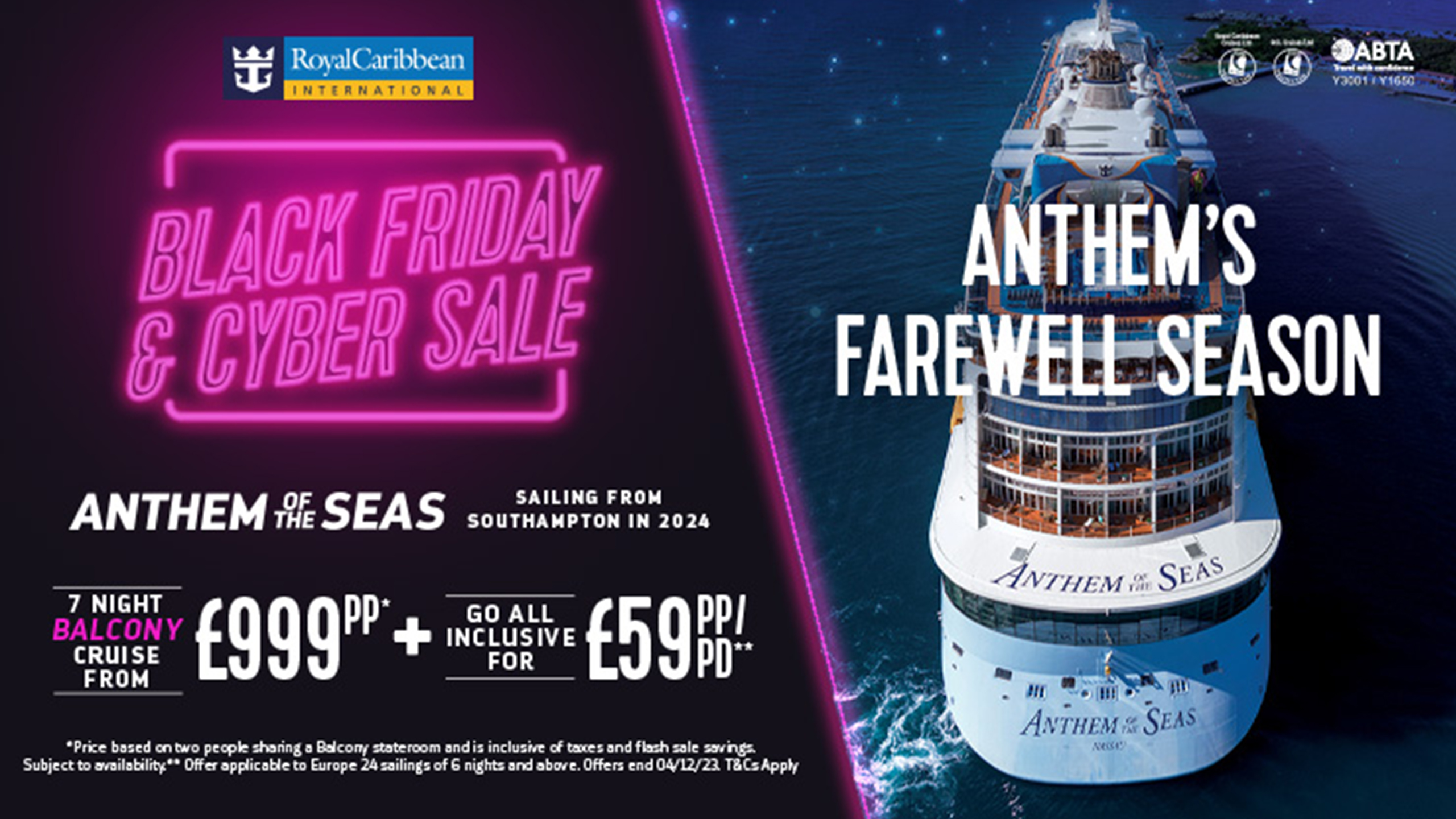 Royal Caribbean Black Friday Vision Cruise